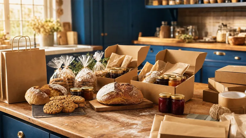 Home kitchen counter with packaged breads, cookies and jam jars, Pennsylvania Cottage Food Rules